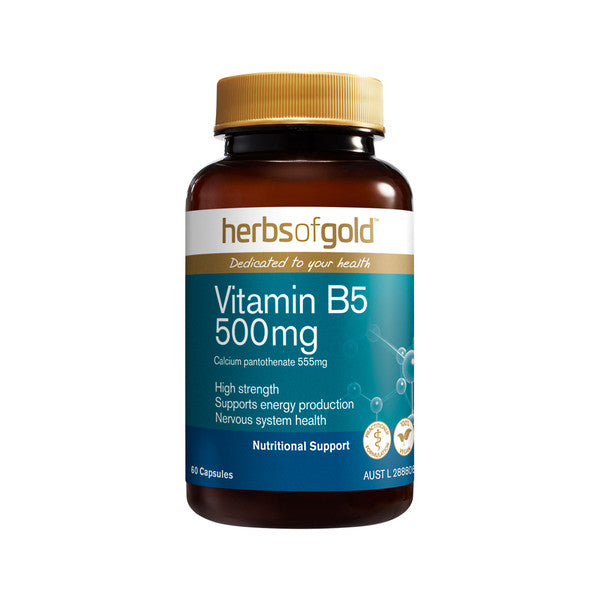 Herbs of Gold Vitamin B5 500mg - 60 capsules