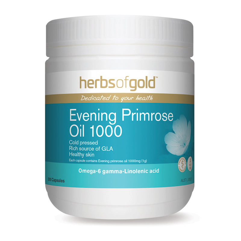 HerbsofGold Evening Primrose Oil 1000 - 200 Capsules
