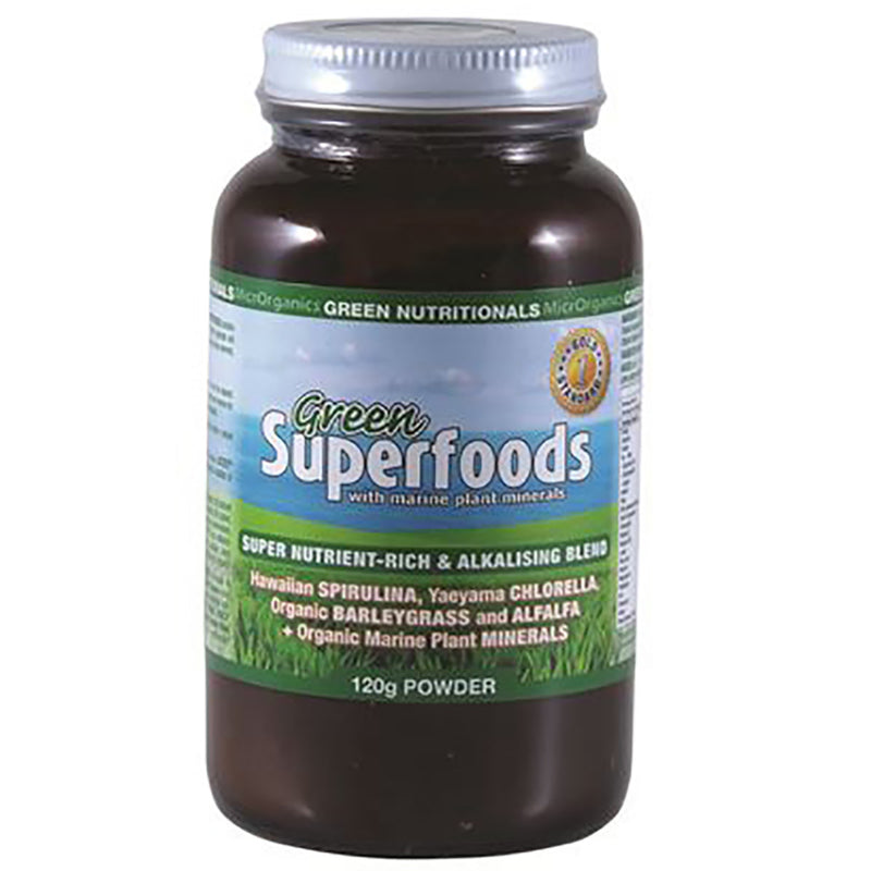 MicrOrganics Green Nutritionals Superfood Powder - 120grams