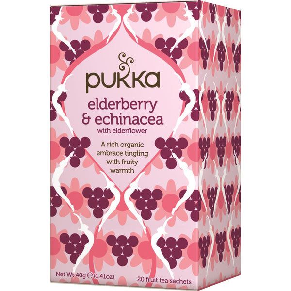 Pukka Tea Elderberry & Echinacea - 20 Fruit Tea Sachets