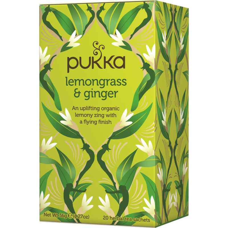 Pukka Tea Lemongrass & Ginger - 20 Fruit Tea Sachets – Dr Carolina Gonzalez  Online Store